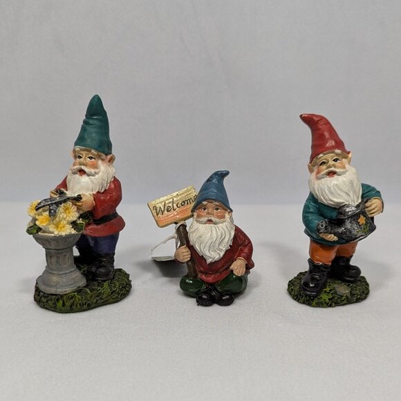 Bloom Room Littles Gnomes Lot of 3 Gnomes JoAnn Fabrics Midwest Designs 2016 - Picture 1 of 7